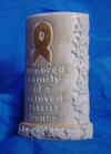 Full scale model for commemorative candle (old design)