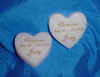 Jody/Damian personalized heart candle