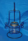 Jelly jar candle holder with stand