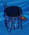 Wire heart jar candle holder basket