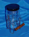 Wire jar candle holder basket