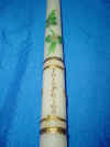Close-up of candle repair and personalizing