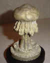 Pewter casting after demolding